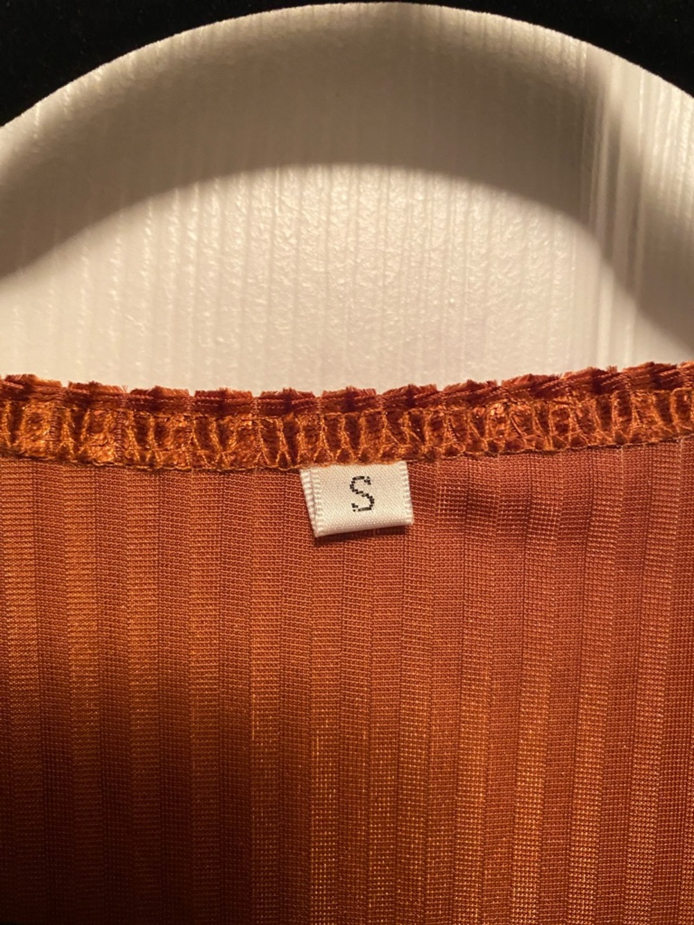 Women's Velour Wrap Midi Dress in Rust…size S - Picture 6 of 7